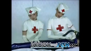 Kinky Latex Nurses Cure Gas Mask Stud