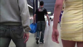 Busty Babe Ravished by Two Studs on Public Subway!