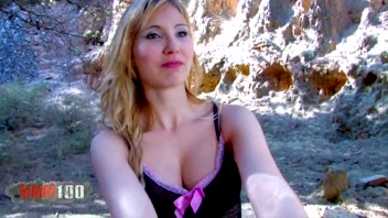 Stunning Babe Ravished by Buff Stud in Wild Woods!