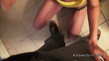 Hot Amateur GF Slammed in Bathroom POV!