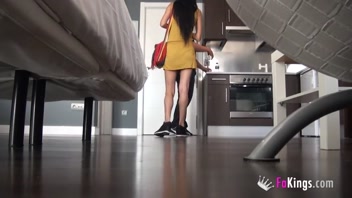 Sexy Latina Maid Polishes Jordi's Shaft!