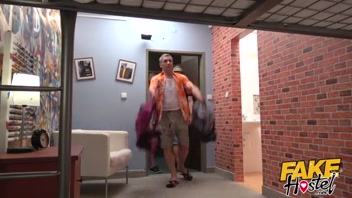 Fake Hostel: Young Fiancée’s Wild Affair with Older Man, Squirting & Creampie!