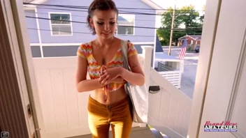 Tiny Brunette Wendy’s Wild BJ & Rimjob on Hard Cock!