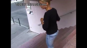 Young Blonde Teen's First Casting Adventure!